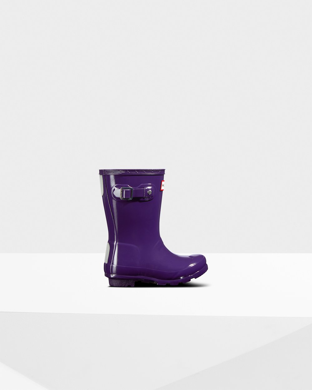 Bottes de Pluie Hunter Original Petits Gloss Enfant Bleu Violette TUEYXKJ-51